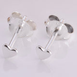 S568 - 925 silver tiny 3mm polished heart