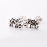 S962 - 925 silver elephant stud earrings