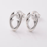 S906 - 925 silver antlers stud earrings