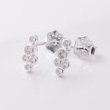S950 - 925 silver CZ bubbles stud earrings