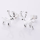 S710 - 925 Silver reindeer stud earrings