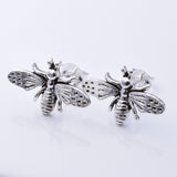 S987 - 925 silver bee design stud earrings