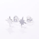 S676 - 925 Silver North star stud earrings