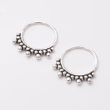 E830 - 925 silver 10mm mandala earrings