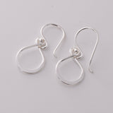 E913 - 925 classic twisted loop silver earrings