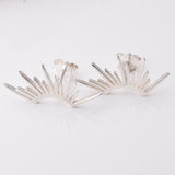 S959 - 925 silver sunburst stud earrings