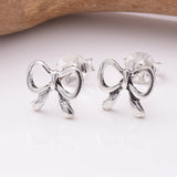S940 - 925 silver bow stud earrings