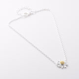 B044 - 925 silver single daisy bracelet
