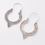 E844 - 925 silver mandala earrings