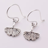 E856 - 925 silver ginkgo earrings