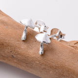 S806 - 925 silver toadstool stud earrings