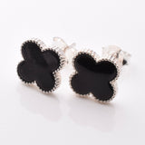 S1006 - 925 silver clover leaf stud earrings