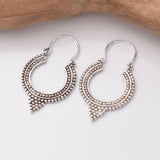 E844 - 925 silver mandala earrings