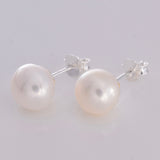 S021 - 9mm Imm Pearl Stud Earring