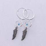 E463 - Dreamcatcher and sleeper earrings