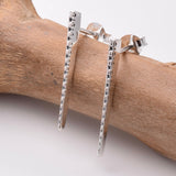 S897 - 925 silver bar stud earrings