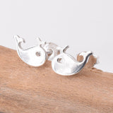 S956 - 925 silver whale stud earrings