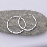 E460 - 1.2 x 18mm Sleeper hoop earrings